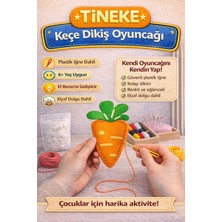 Tineke 1 Adet 3 Yaş Çocuklar Için Eğitici Oyuncak Kendin Yap Montessori Keçe Dikiş El Sanatları Seti Havuç