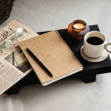 Ulu Pazarlama A5 Kraft Karton Kapaklı 70 Yaprak Kareli Not Defteri