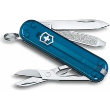 Ulu Pazarlama 7 Işlevli Kompakt Çakı, Şeffaf Mavi