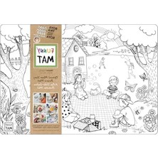 Ulu Pazarlama Yıkanabilir Keçeli Kalem Boyama Matı - %95 Geri Dönüşümlü