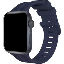 Olinea Watch 38MM KR408 Çizgili Silikon Kordon - Lacivert