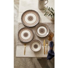 Moultimex 30 Parça Porselen Lüks Yemek Takımı