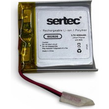 Ulu Pazarlama Sertec 602626 3.7V 400MAH Li-Polymer Pil (DEVRELI/1.5A)