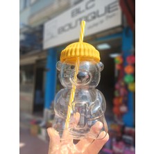 Blc Boutique Ayıcık Figürlü Pipetli Bardak Dekoratif Sevimli Kupa