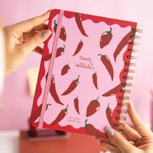 Ulu Pazarlama A5 Spiralli Çizgisiz Not Defteri, Sert Kapak, Lastikli