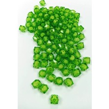 Royaleks Group Küp Boncuk Içten Boncuklu Bileklik Çanta Boncuğu 10 mm 50 gr Yeşil - BNC450