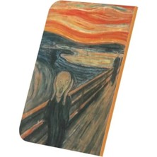 Ulu Pazarlama Edward Munch - The Scream Tasarımlı Çizgisiz Defter, A4 Boyut