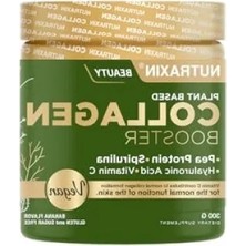 Ulu Pazarlama Vegan Kolajen Destek Tozu | C Vitamini, Hyaluronik Asit, Çinko ve Spirulina Içerir | 300 G