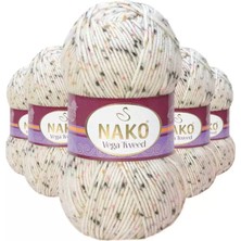 Just Cheap Store 5 Adet Vega Tweed Premium Akrilik El Örgü Ipi Yünü No: 31752