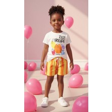 Saye Kids Renkli Kız Çocuk Yazlık Takım