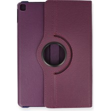 Ulu Pazarlama Apple Ipad Pro 13 (2024) Kılıf 360 Tablet Deri Kılıf - Mürdüm