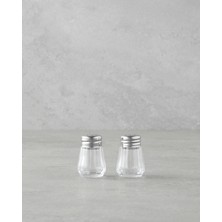 English Home Lilla Cam 2'li Tuzluk - Biberlik 4x4 cm Silver