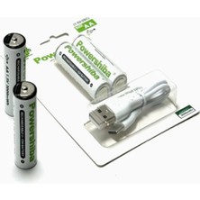 Ulu Pazarlama Şarj Edilebilir Pil Type-C Şarjlı Li-Ion Lityum Kalem Pil 2800MAH/1.5V/AA Şarjlı Pil