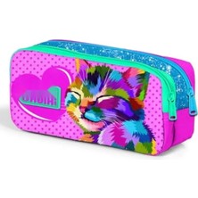 Ulu Pazarlama Iki Bölmeli Renkli Kalem Çanta - Uzun Süreli Kullanım Için