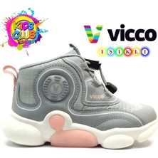 Vicco Vento Phylon Kauçuk Taban Ortopedik Işıklı Çocuk Bot Gri