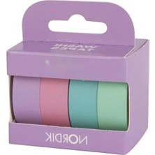 Ulu Pazarlama Pastel Renklerde 4'lü Bant Seti