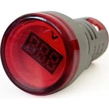 Ulu Pazarlama Dijital Voltmetre 22MM Ac 60-500V LED Kırmızı Işık