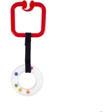 Ulu Pazarlama Çıngıraklı Puset Halkası - Kırmızı Kare