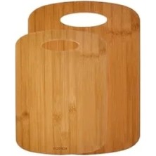 Ulu Pazarlama Bambu Kesme Tahtası, 2'li Set