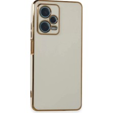 Olinea Redmi Note 12 Kılıf Volet Silikon - Beyaz
