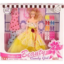 Gültekin 207 Ayakkabı Setli Candy Girl Bebek -Efe Toys