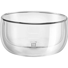 Ulu Pazarlama Çift Camlı 2'li Kase Seti, Şeffaf, 280 ml Kapasite