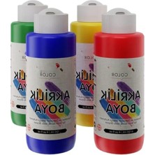 Ulu Pazarlama 4'lü Ana Renk Akrilik Boya Seti - 120 ml
