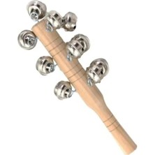 Ulu Pazarlama Ahşap Saplı El Zili ve Çıngırak - Eğlenceli ve Fonksiyonel