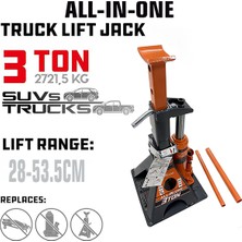 PremiumPort Güçlü ve Dayanıklı 3 Ton Truck Kriko Seti, Şişe ve Sehpa ile Komple Ürün