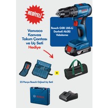 Bosch 18V Darbeli Akülü Vidalama Seti, 23 Parça Uç ile Güç ve Çok Yönlülük