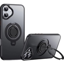 Ulu Pazarlama Joko Apple Iphone 16 Plus Avatar 360 Dönen Magsafe Kapak - Siyah