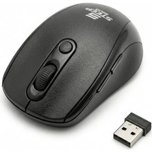 Steep Solid Ofis+ Serisi Kablosuz Mouse 2.4ghz Tak-Çalıştır Hızlı Kurulum USB Siyah Mouse 1000 Dpı 10M Menzil Ergonomik Kompakt Tasarım