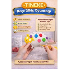 Tineke 1 Adet 3 Yaş Çocuklar Için Eğitici Oyuncak Kendin Yap Montessori Keçe Dikiş El Sanatları Seti Koyun