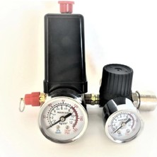 PremiumPort 50LT Hava Kompresör Basınç Şalteri Otomatik Seti, Yüksek Performans