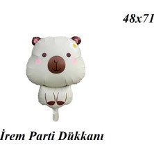İrem Parti Dükkanı Krem Capybara Folyo Balon 71X48 cm