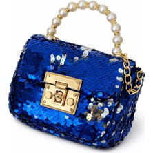 Emk Shop Emkshop Pullu Payetli Şık Süslü Çocuk Çantası Omuz Çantası Düğün Bayram Çantası