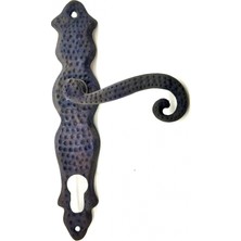 Ulu Pazarlama Antika Tarz Dekoratif Pirinç Ferforje Oda Kapı Kolu - 210X43 Mm, Oksit