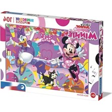Ulu Pazarlama 104 Parça Minnie Temalı Yapboz - Gözlem ve Mantık Geliştirici