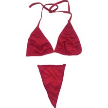 Anastasia Underwear Kadın Bikini 2'li Takım - Kırmızı (ANS118)