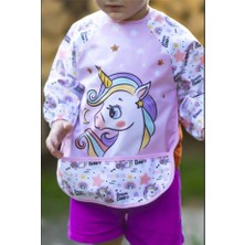 Bebe-Chi Bebechi Bambino Kids Uzun Kollu Mama ve Aktivite Önlüğü Unicorn (6-24 Ay)