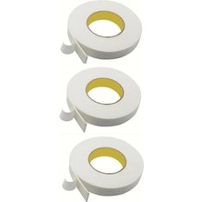 Ulu Pazarlama 3 Adet Çift Taraflı Yapıştırma Köpük Bantı - 16MM x 1,5 mt