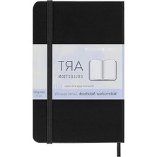 Ulu Pazarlama Sulu Boya Not Defteri - A6, 200G Kağıt, Sert Kapak, Siyah