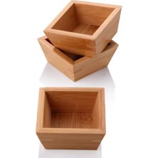 Royaleks Group Bambu Sunum Kare Çerezlik 1 Adet ROYALEKS-PS10