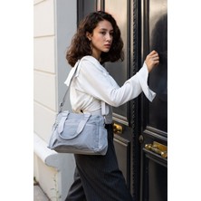 Rky Serenity Sanmorris Kadın Paraşüt Kumaş 4 Bölmeli Çapraz Askılı El ve Omuz Çantası