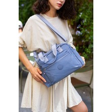 Rky Serenity Sanmorris Kadın Paraşüt Kumaş 4 Bölmeli Çapraz Askılı El ve Omuz Çantası