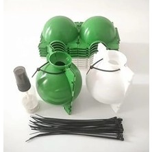 Ulu Pazarlama 10 Adet Bitki Köklendirme Topu ve 20 Adet Klips