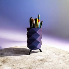 Nozzle Works Geometrik Masa Kalemliği – Modern Dekoratif Kalem Tutucu Ofis Organizer