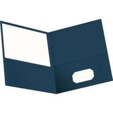Ulu Pazarlama Çift Cepli Dosya, Mektup Boyutu, 25 Adet Koyu Mavi