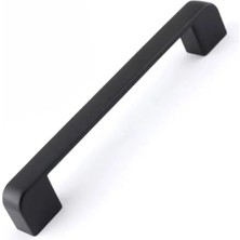 Ulu Pazarlama Siyah Metal Çekmece Kulpları - 10 Adet, 160 mm