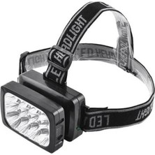 Ulu Pazarlama 12 Ledli Şarjlı Kafa Lambası Power Ledli Kafa Feneri Tepe Lambası